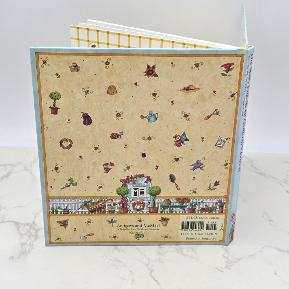 Mary Engelbreit Gardeners Journal Plants Hardcover Book Vintage Vegetable Flower - Picture 13 of 13
